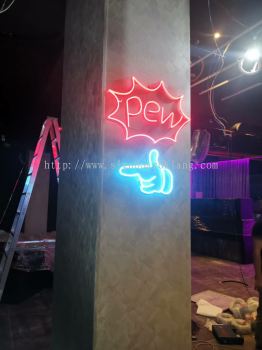Indoor LED Neon bar signage signboard at Solaris damansara Kuala Lumpur