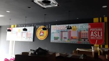 ayam gepuk canves poster frame printing indoor signage signboard at klang kepong damansara subang jaya puchong 