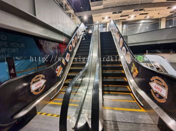shopping mall escalators sticker signage signboard at klang kuala lumpur shah alam puchong damansara kepong subang jaya 