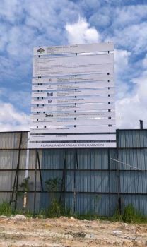 project signage signboard at kuala langat