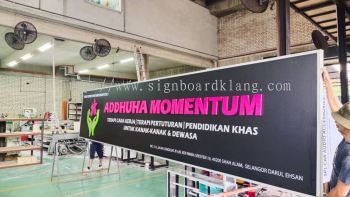 addhuha momentum pvc cut out 3d lettering logo signage signboard at shah alam selangor
