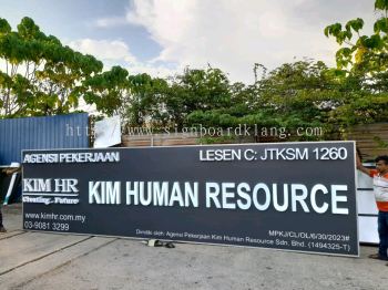 Kim Human Resources 3D LED Frontlit Lettering Signboard At Cheras 