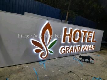 Hotel Grand Kapar EG Box Up 3D LED Backlit Lettering Signboard At Kapar