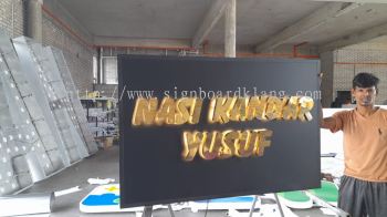 3D STAINLESS STEEL BOX UP SIGNBOARD