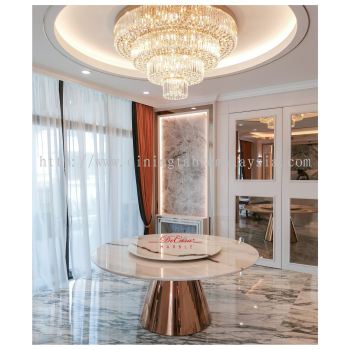 Luxury White Marble Dining Table | Panda White | 10 Seaters