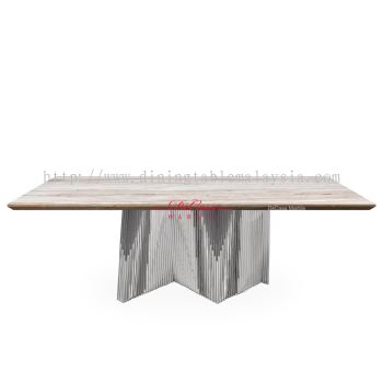 Moore 2 | Rectangular Marble Dining Table