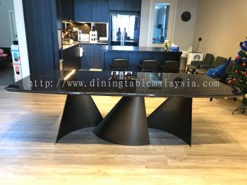 Luxury Black Marble Table | Black Marquina | 8 Seaters | 8ft