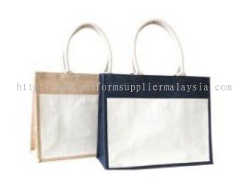 JUTE WITH CANVAS FRONT POCKET GP236