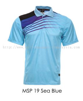 MSP 19 Sea Blue Collar T Shirt