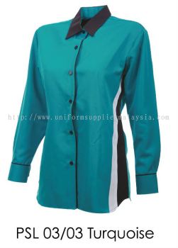 PSL 03 03 Turquoise Ladies Corporate Shirt