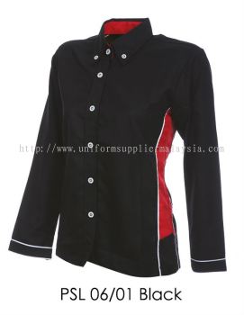 PSL 06 01 Black Ladies Corporate Shirt