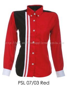 PSL 07 03 Red Ladies Corporate Shirt