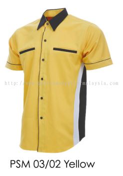 PSM 03 02 Yellow Unisex Corporate Shirt