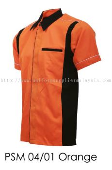 PSM 04 01 Orange Unisex Corporate Shirt