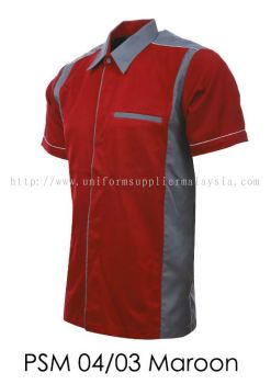 PSM 04 03 Maroon Unisex Corporate Shirt