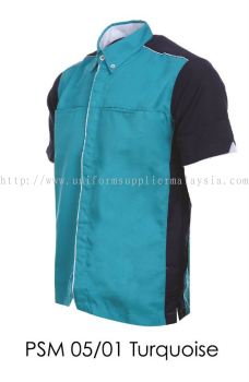 PSM 05 01 Turquoise Unisex Corporate Shirt