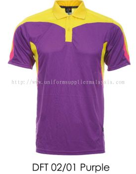 DFT 02 01 Purple Collar T Shirt