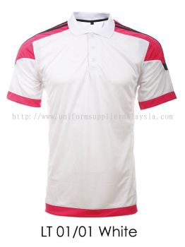 LT 01 01 White Collar T Shirt