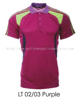 LT 02 03 Purple Collar T Shirt