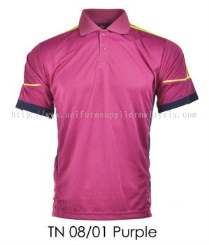 TN 08 01 Purple Collar T Shirt