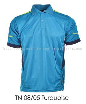 TN 08 05 Turquoise Collar T Shirt