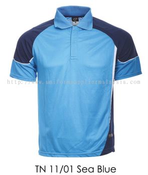 TN 11 01 Sea Blue Collar T Shirt