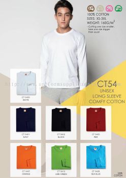 Roundneck Cotton T-Shirt ( Long Sleeve ) CT-54