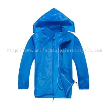 Lightweight Hooded Windbreaker Jacket Royal Blue