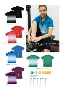 QD45 Collar T Shirt Microfibre