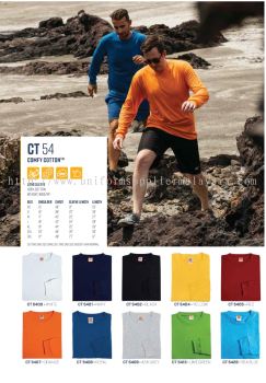 CT54 Roundneck T Shirt Cotton Long Sleeve