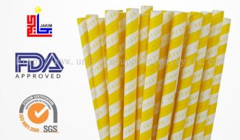 yellow-color-paper-straw