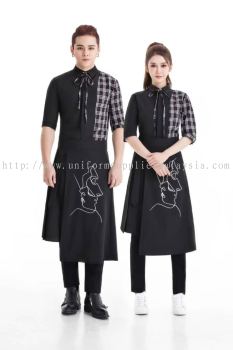 F&B Stylish Fashion Uniform for Cafe and Bar Restaurants