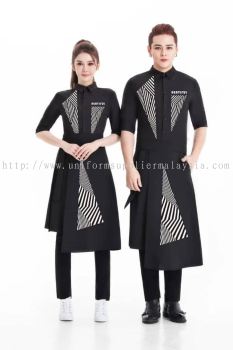 F&B Stylish Fashion Uniform for Cafe and Bar Restaurants