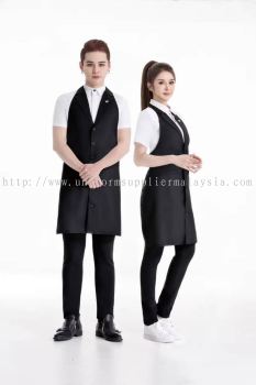 F&B Stylish Fashion Uniform for Cafe and Bar Restaurants