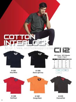 Oren Ci12 Baju Collar Cotton Interlock T Shirt