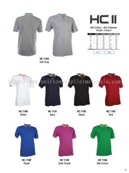 Oren HC11 Baju Cotton Polo Tee Unisex