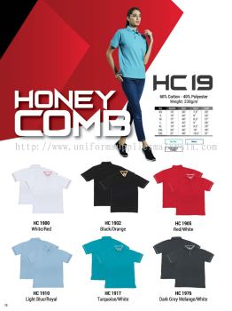 Oren HC19 Baju Cotton Polo Tee Unisex