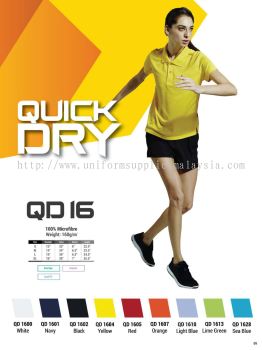 Oren QD16 Baju Collar Microfibre QuickDri Ladies