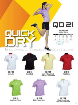 Oren QD21 Baju Mock Neck Collar Microfibre QuickDri Ladies