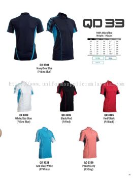 Oren QD33 Baju Collar Microfibre QuickDri Unisex