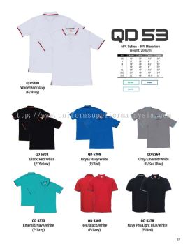 Oren QD53 Baju Collar Microfibre QuickDri Unisex