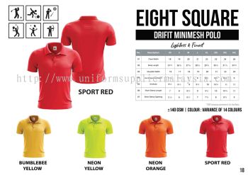 EIGHTSQUARE Drifit Microfibre Collar T Shirt  1