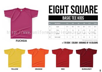 EIGHTSQUARE Cotton Kids Roundneck T Shirt S.Sleeve 1