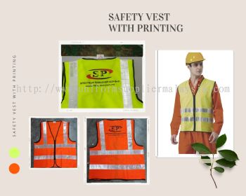  Safety Vest with Digital Printing Logo