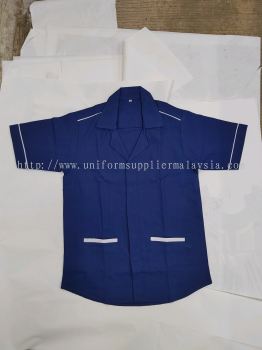 Open Collar F1 Shirt - Short Sleeve Top w/ Pocket
