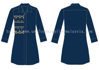 Batik Uniform Design-2024-B-1 Muslimah Shirt F1