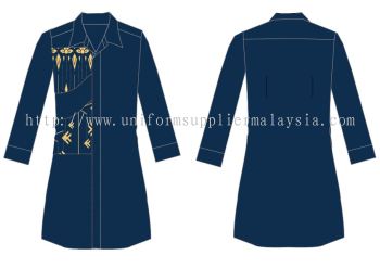 Batik Uniform Design-2024-B-2 Muslimah Shirt F1