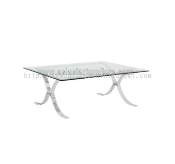 BARCELONA RECTANGULAR COFFEE TABLE C/W TEMPERED GLASS TABLE TOP -  coffee table Bangsar | coffee table Jalan Ipoh | coffee table Bukit Kiara