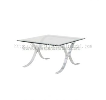 BARCELONA SQUARE COFFEE TABLE C/W TEMPERED GLASS TABLE TOP - coffee table Taman Bandaraya | coffee table Damansara Height | coffee table Bangsar Baru