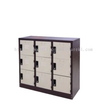 HALF HEIGHT 9 COMPARTMENT STEEL LOCKER SHAMELIN KL